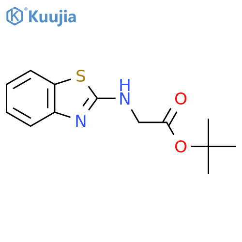 Tert-butyl 2-(1,3-benzothiazol-2-ylamino)acetate structure