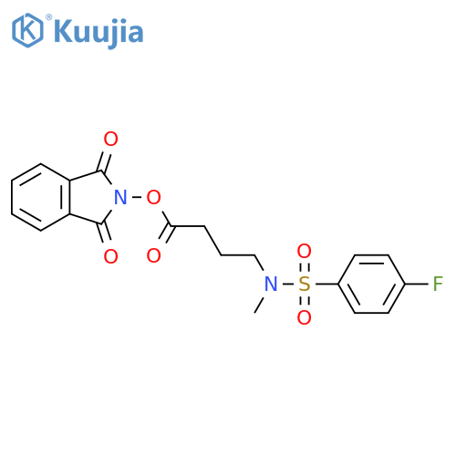 1,3-dioxo-2,3-dihydro-1H-isoindol-2-yl 4-(N-methyl4-fluorobenzenesulfonamido)butanoate structure