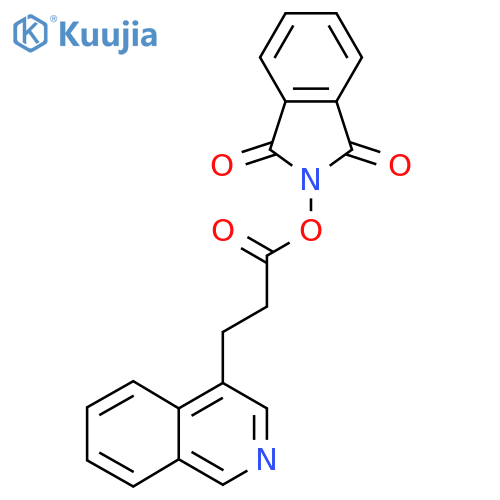 1,3-dioxo-2,3-dihydro-1H-isoindol-2-yl 3-(isoquinolin-4-yl)propanoate structure