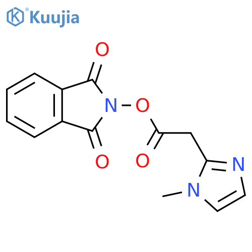 1,3-dioxo-2,3-dihydro-1H-isoindol-2-yl 2-(1-methyl-1H-imidazol-2-yl)acetate structure