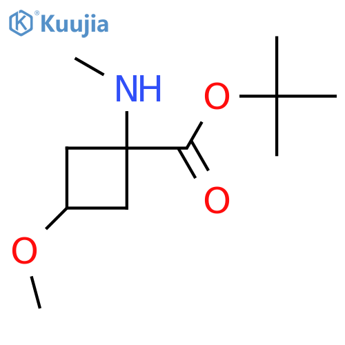 Tert-butyl 3-methoxy-1-(methylamino)cyclobutane-1-carboxylate structure