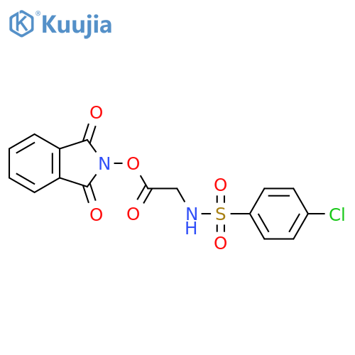 1,3-dioxo-2,3-dihydro-1H-isoindol-2-yl 2-(4-chlorobenzenesulfonamido)acetate structure