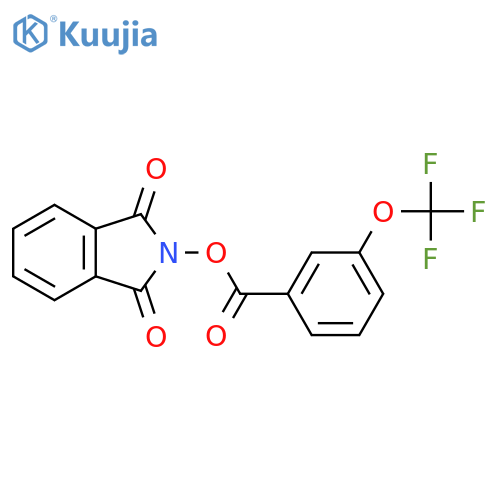 1,3-dioxo-2,3-dihydro-1H-isoindol-2-yl 3-(trifluoromethoxy)benzoate structure