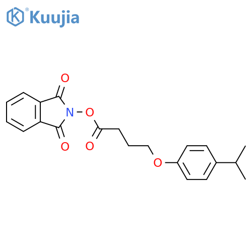1,3-dioxo-2,3-dihydro-1H-isoindol-2-yl 4-[4-(propan-2-yl)phenoxy]butanoate structure