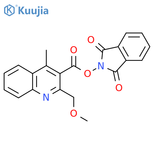 1,3-dioxo-2,3-dihydro-1H-isoindol-2-yl 2-(methoxymethyl)-4-methylquinoline-3-carboxylate structure