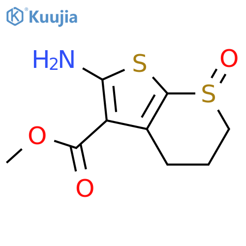 Methyl 2-amino-7-oxo-5,6-dihydro-4H-thieno[2,3-b]thiopyran-3-carboxylate structure