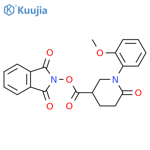 1,3-dioxo-2,3-dihydro-1H-isoindol-2-yl 1-(2-methoxyphenyl)-6-oxopiperidine-3-carboxylate structure