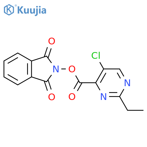 1,3-dioxo-2,3-dihydro-1H-isoindol-2-yl 5-chloro-2-ethylpyrimidine-4-carboxylate structure