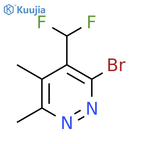 3-Bromo-4-(difluoromethyl)-5,6-dimethylpyridazine structure