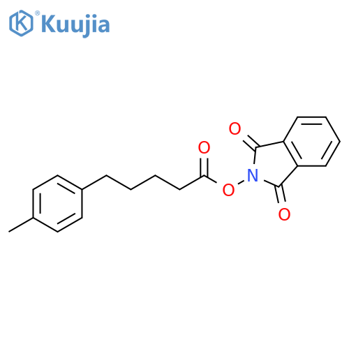 Benzenepentanoic acid, 4-methyl-, 1,3-dihydro-1,3-dioxo-2H-isoindol-2-yl ester structure