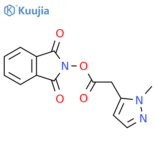 1,3-dioxo-2,3-dihydro-1H-isoindol-2-yl 2-(1-methyl-1H-pyrazol-5-yl)acetate structure