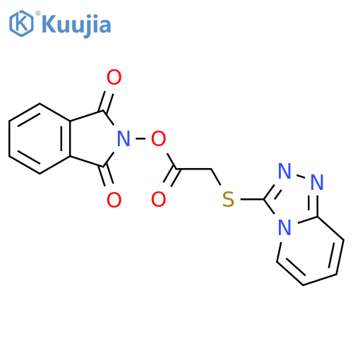 1,3-dioxo-2,3-dihydro-1H-isoindol-2-yl 2-{[1,2,4]triazolo[4,3-a]pyridin-3-ylsulfanyl}acetate structure