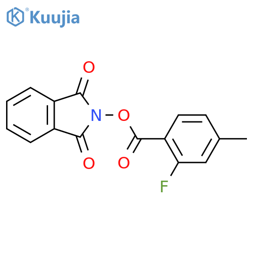 1,3-dioxo-2,3-dihydro-1H-isoindol-2-yl 2-fluoro-4-methylbenzoate structure