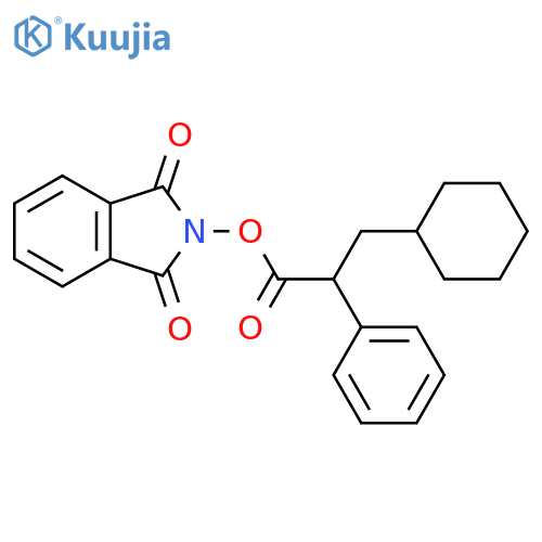 1,3-dioxo-2,3-dihydro-1H-isoindol-2-yl 3-cyclohexyl-2-phenylpropanoate structure