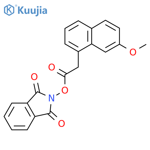 1,3-dioxo-2,3-dihydro-1H-isoindol-2-yl 2-(7-methoxynaphthalen-1-yl)acetate structure