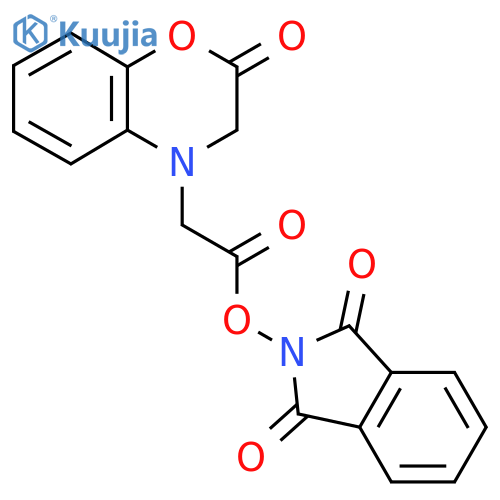 1,3-dioxo-2,3-dihydro-1H-isoindol-2-yl 2-(2-oxo-3,4-dihydro-2H-1,4-benzoxazin-4-yl)acetate structure