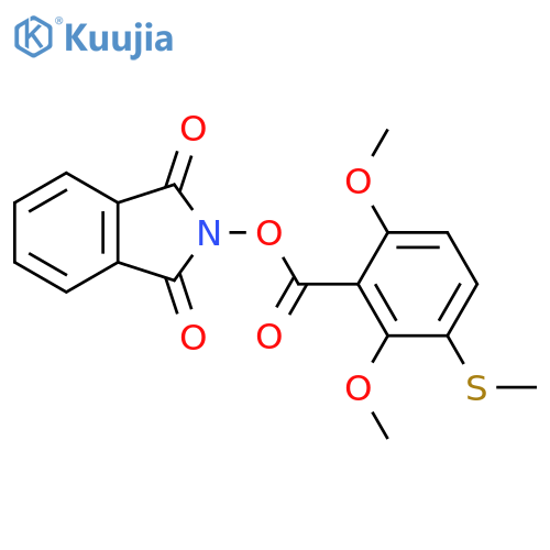 1,3-dioxo-2,3-dihydro-1H-isoindol-2-yl 2,6-dimethoxy-3-(methylsulfanyl)benzoate structure