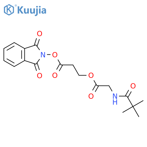 1,3-dioxo-2,3-dihydro-1H-isoindol-2-yl 3-{[2-(2,2-dimethylpropanamido)acetyl]oxy}propanoate structure