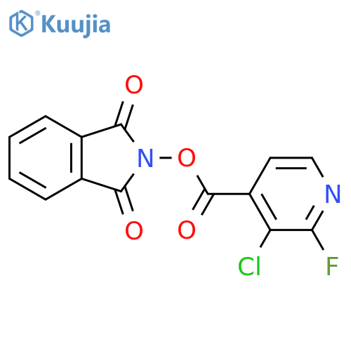 1,3-dioxo-2,3-dihydro-1H-isoindol-2-yl 3-chloro-2-fluoropyridine-4-carboxylate structure
