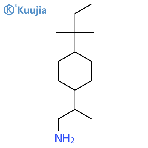 2-[4-(2-Methylbutan-2-yl)cyclohexyl]propan-1-amine structure