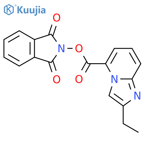 1,3-dioxo-2,3-dihydro-1H-isoindol-2-yl 2-ethylimidazo[1,2-a]pyridine-5-carboxylate structure