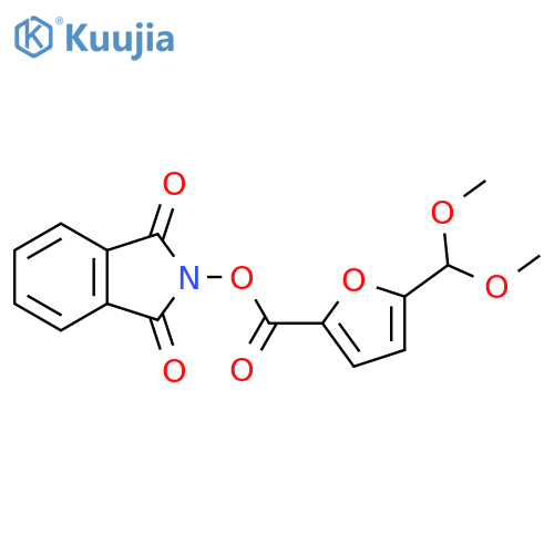 1,3-dioxo-2,3-dihydro-1H-isoindol-2-yl 5-(dimethoxymethyl)furan-2-carboxylate structure