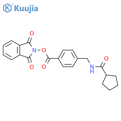 1,3-dioxo-2,3-dihydro-1H-isoindol-2-yl 4-[(cyclopentylformamido)methyl]benzoate structure