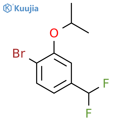 1-Bromo-4-(difluoromethyl)-2-propan-2-yloxybenzene structure