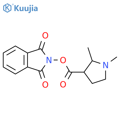 1,3-dioxo-2,3-dihydro-1H-isoindol-2-yl 1,2-dimethylpyrrolidine-3-carboxylate structure