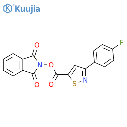 1,3-dioxo-2,3-dihydro-1H-isoindol-2-yl 3-(4-fluorophenyl)-1,2-thiazole-5-carboxylate structure