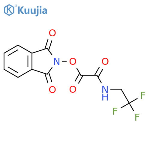 1,3-dioxo-2,3-dihydro-1H-isoindol-2-yl (2,2,2-trifluoroethyl)carbamoylformate structure
