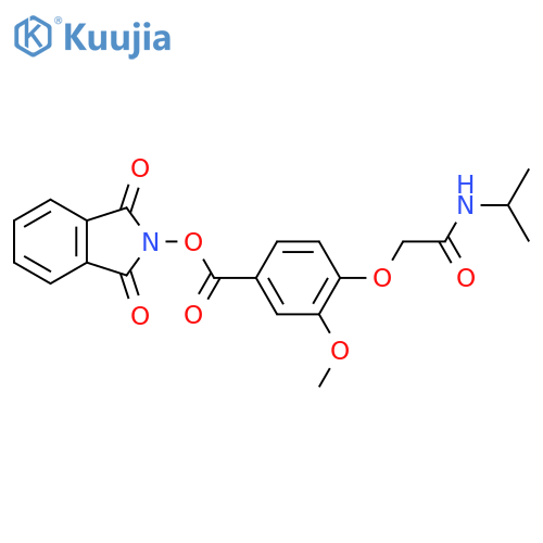 1,3-dioxo-2,3-dihydro-1H-isoindol-2-yl 3-methoxy-4-{[(propan-2-yl)carbamoyl]methoxy}benzoate structure