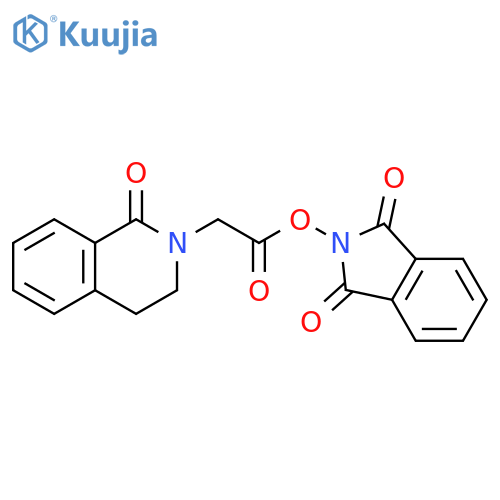 1,3-dioxo-2,3-dihydro-1H-isoindol-2-yl 2-(1-oxo-1,2,3,4-tetrahydroisoquinolin-2-yl)acetate structure