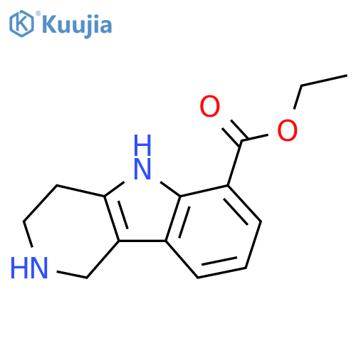 Ethyl 2,3,4,5-tetrahydro-1H-pyrido[4,3-b]indole-6-carboxylate structure