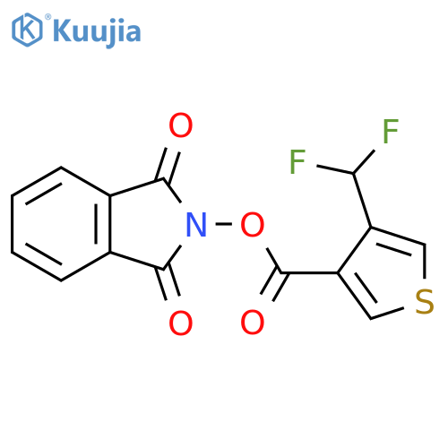 1,3-dioxo-2,3-dihydro-1H-isoindol-2-yl 4-(difluoromethyl)thiophene-3-carboxylate structure
