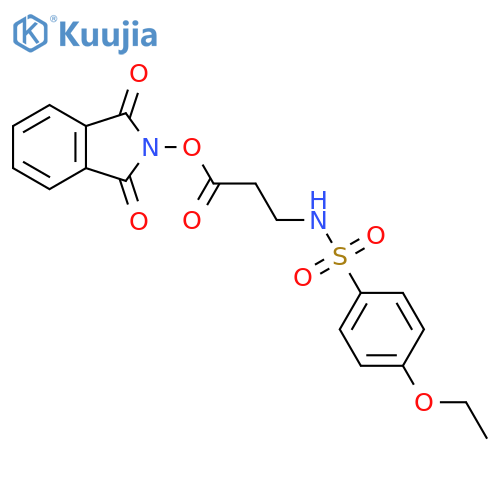 1,3-dioxo-2,3-dihydro-1H-isoindol-2-yl 3-(4-ethoxybenzenesulfonamido)propanoate structure
