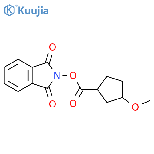 1,3-dioxo-2,3-dihydro-1H-isoindol-2-yl 3-methoxycyclopentane-1-carboxylate structure