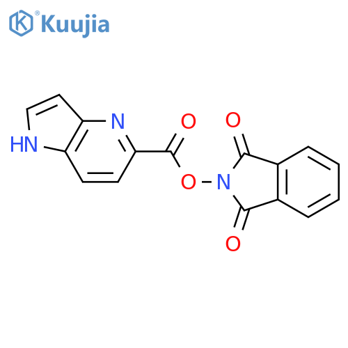1,3-dioxo-2,3-dihydro-1H-isoindol-2-yl 1H-pyrrolo[3,2-b]pyridine-5-carboxylate structure
