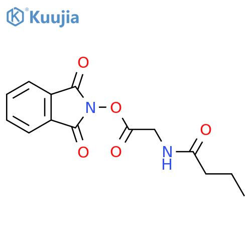 1,3-dioxo-2,3-dihydro-1H-isoindol-2-yl 2-butanamidoacetate structure