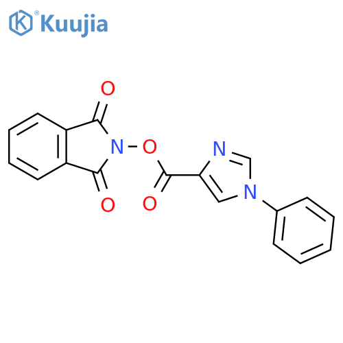 1,3-dioxo-2,3-dihydro-1H-isoindol-2-yl 1-phenyl-1H-imidazole-4-carboxylate structure