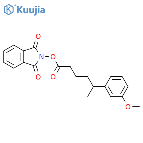 1,3-dioxo-2,3-dihydro-1H-isoindol-2-yl 5-(3-methoxyphenyl)hexanoate structure