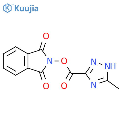 1,3-dioxo-2,3-dihydro-1H-isoindol-2-yl 5-methyl-1H-1,2,4-triazole-3-carboxylate structure