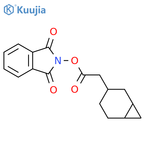 1,3-dioxo-2,3-dihydro-1H-isoindol-2-yl 2-{bicyclo[4.1.0]heptan-3-yl}acetate structure