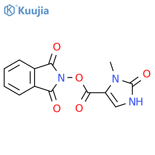 1,3-dioxo-2,3-dihydro-1H-isoindol-2-yl 3-methyl-2-oxo-2,3-dihydro-1H-imidazole-4-carboxylate structure