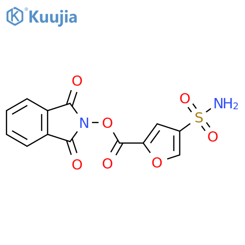 1,3-dioxo-2,3-dihydro-1H-isoindol-2-yl 4-sulfamoylfuran-2-carboxylate structure