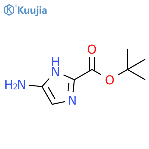 1H-Imidazole-2-carboxylic acid, 5-amino-, 1,1-dimethylethyl ester structure