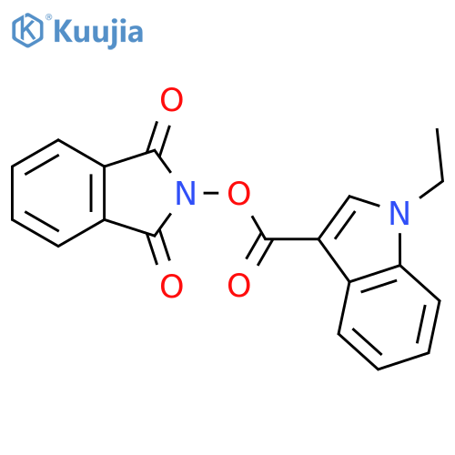 1,3-dioxo-2,3-dihydro-1H-isoindol-2-yl 1-ethyl-1H-indole-3-carboxylate structure