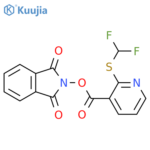 1,3-dioxo-2,3-dihydro-1H-isoindol-2-yl 2-[(difluoromethyl)sulfanyl]pyridine-3-carboxylate structure