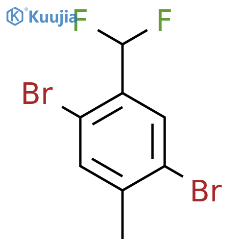 1,4-Dibromo-2-(difluoromethyl)-5-methylbenzene structure