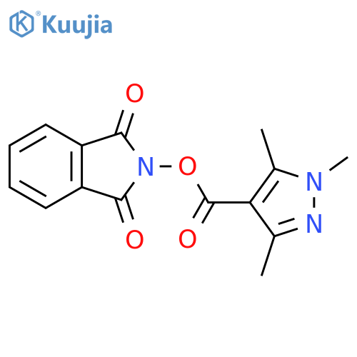 1,3-dioxo-2,3-dihydro-1H-isoindol-2-yl 1,3,5-trimethyl-1H-pyrazole-4-carboxylate structure
